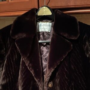 St. John Women's Dark Brown Teddy Jacket